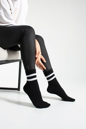 جوراب اسپرت مشکی زنانه پنبه ای Socks Here - کد 824351956
