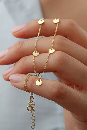 گردنبند نقره طلائی زنانه 925 عیار Silvano Jewelry - کد 444289231