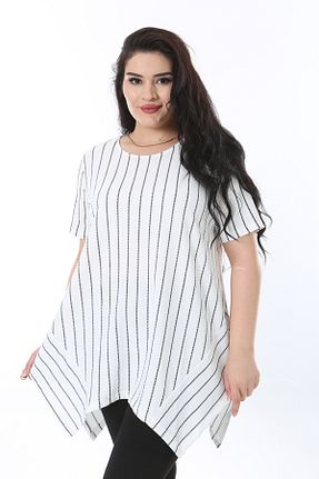 بلوز سایز بزرگ نباتی زنانه سایز بزرگ Şans - کد 851600136