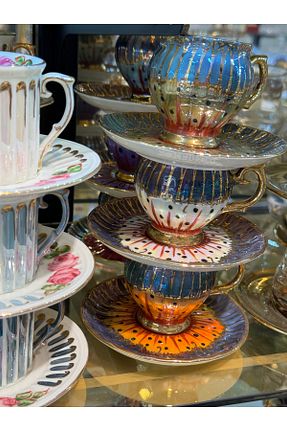 فنجان قهوه رنگی 6 نفره Handmade - کد 856976366