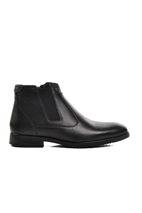 بوت / نیم بوت مشکی مردانه چرم خالص Pierre Cardin - کد 856977391