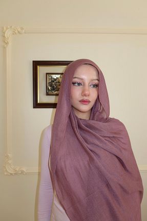 شال صورتی زنانه پنبه ای FASHION - کد 857137140
