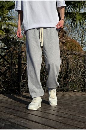 شلوار کرمگن طوسی زنانه Bootcut SERLİNE FASHİON - کد 159035215