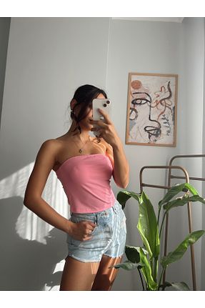 بلوز صورتی زنانه ساده RaVe Collection - کد 856976900