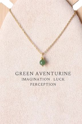 گردنبند جواهر سبز زنانه سنگ طبیعی NBS Beautiful Naturel Stones - کد 856978863