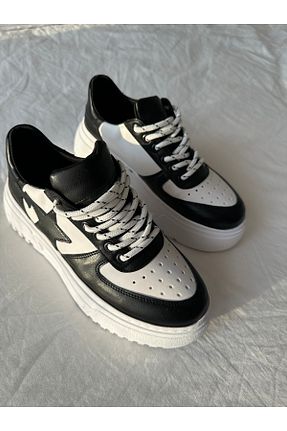 کفش اسنیکر سفید زنانه بند دار AGshoes - کد 856999884