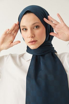 شال آبی زنانه پنبه ای meysen - کد 779466193