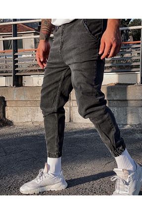 شلوار جین طوسی زنانه پاچه کش دار Denim Shorty - کد 134485318