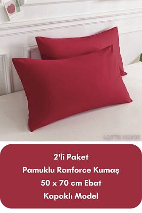 روکش بالش زرشکی LATTE TEKSTİL - کد 829778799