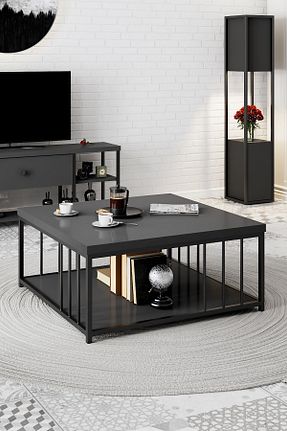 میز جلو مبلی مشکی فلزی Modatte - کد 172540701