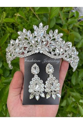 تاج سفید زنانه ANZE - کد 817098498