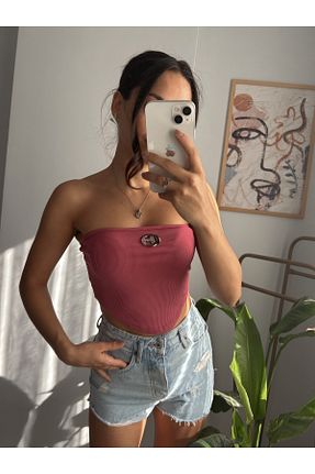 بلوز صورتی زنانه ساده RaVe Collection - کد 851365906
