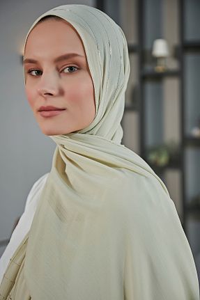 شال سبز زنانه شیفون Scarf - کد 817416569