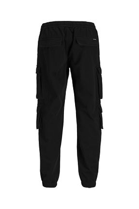 شلوار مشکی مردانه پنبه - الاستین Jack & Jones - کد 856987132