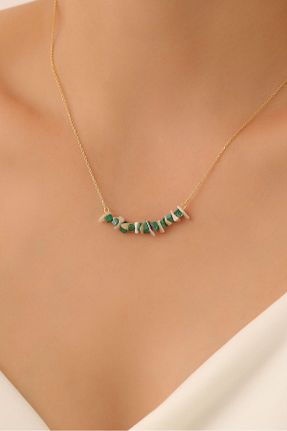 گردنبند نقره طلائی زنانه 925 عیار Nox Jewelry - کد 856970968