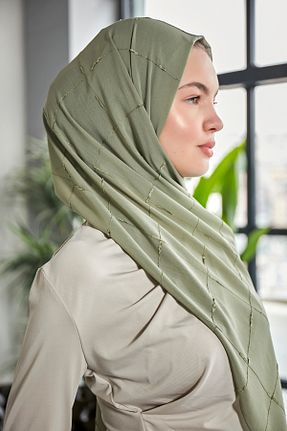 شال سبز زنانه شیفون Scarf - کد 797378450