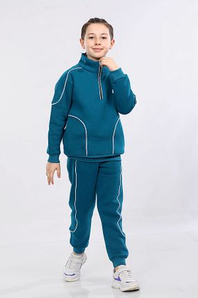 ست گرمکن سرمه ای بچه گانه پنبه پلی استر MORNIO - کد 857280220