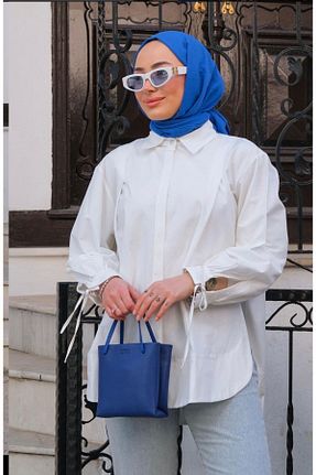 پیراهن حجاب سفید زنانه مام فیت Butik - کد 843123469