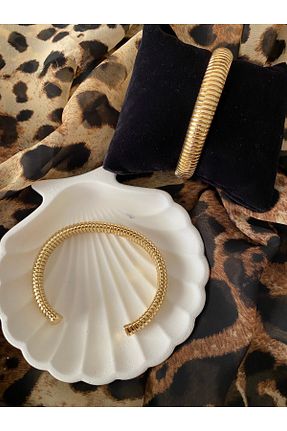 دستبند استیل (فولاد) طلائی زنانه استیل ضد زنگ Butik - کد 857357403