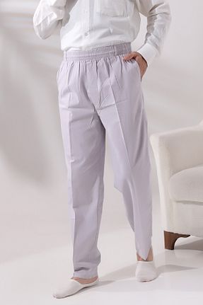 شلوار طوسی مردانه کتان ihvanonline - کد 776862273