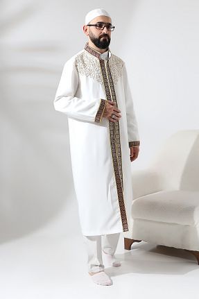 کت و شلوار سفید مردانه بافتنی ihvanonline - کد 817307816