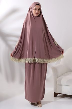 لباس حجاب صورتی زنانه Relaxed ihvanonline - کد 850410824