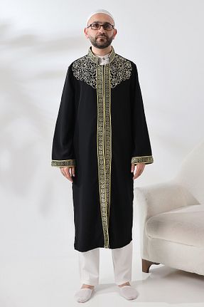 کت و شلوار مشکی مردانه بافتنی ihvanonline - کد 817393310