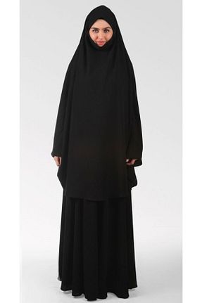 کلاه و ابایا مشکی زنانه بافتنی İhvan - کد 369590287