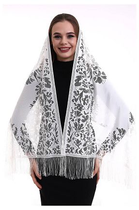 روسری سرمه ای ساده ihvanonline - کد 650074543