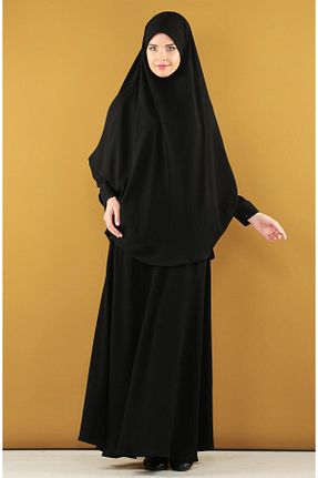 لباس حجاب مشکی زنانه کلوش İhvan - کد 268618268