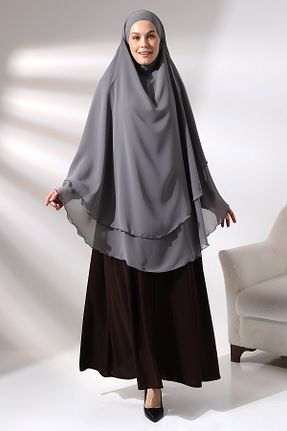 روسری طوسی شیفون ihvanonline - کد 795515368