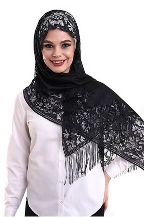 روسری مشکی ساده ihvanonline - کد 650076520