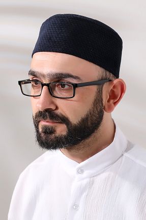 کلاه سرمه ای مردانه مخمل ihvanonline - کد 782424726