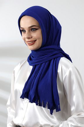 شال سرمه ای زنانه پنبه ای ihvanonline - کد 782592113