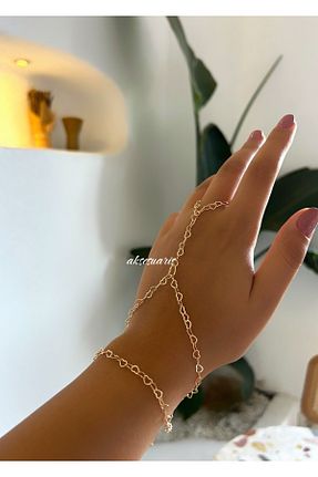 شاهمران جواهر طلائی زنانه پوشش لاکی aksesuaris - کد 857421135