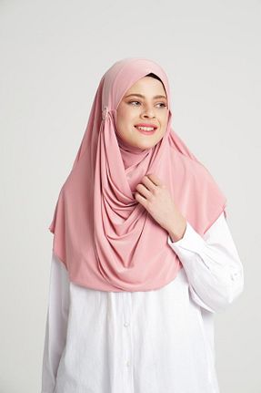 روسری صورتی شیفون mim eşarp - کد 856083258