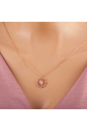 گردنبند نقره صورتی زنانه 925 عیار Giove Store - کد 857450441