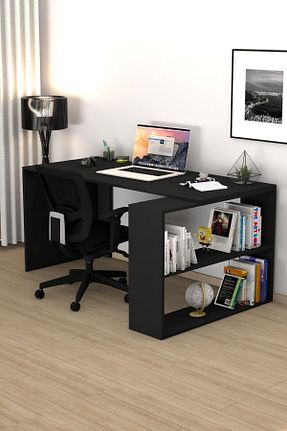 میز تحریر مشکی 75 سانتی متر Moonlife - کد 843310031