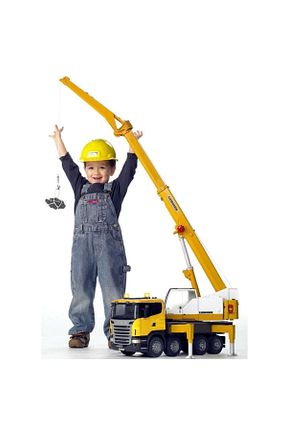 ماشین اسباب بازی زرد Bruder - کد 2378543
