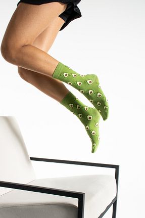 جوراب سبز زنانه %100 پنبه Socks Here - کد 823373223