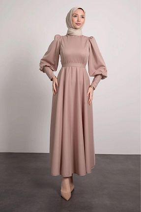 لباس حجاب قهوه ای زنانه کلوش ENKA BUTİK - کد 815845964
