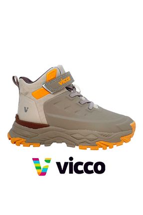 بوت / نیم بوت قهوه ای بچه گانه چرم مصنوعی Vicco - کد 856971437