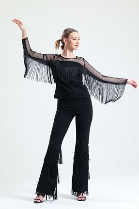 بلوز مشکی زنانه ساده Sense - کد 689527419