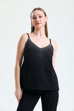 بلوز مشکی زنانه ساده Sense - کد 679604545