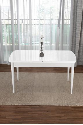 میز آشپزخانه سفید Suntalam Canisa Concept - کد 38131767