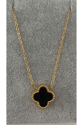 گردنبند استیل ( فولاد ) طلائی زنانه استیل (فولاد) VİN AKSESUAR - کد 848173897