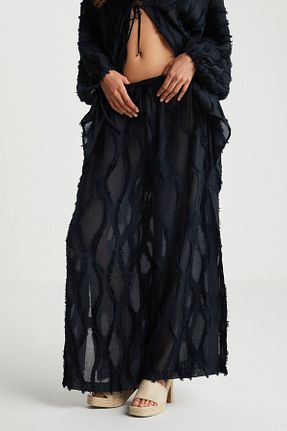 شلوار مشکی زنانه کتان boneqa barcelona - کد 841239794