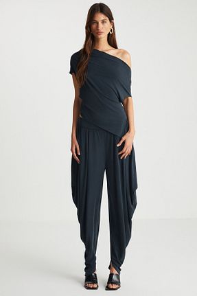 شلوار مشکی زنانه پارچه boneqa barcelona - کد 841240125