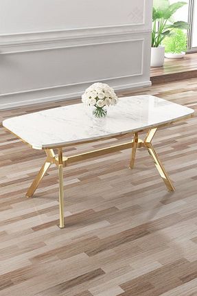 میز آشپزخانه سفید MDF Canisa - کد 848099599