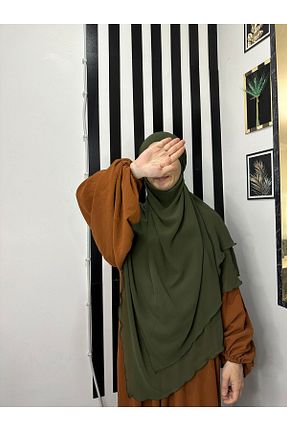 روسری خاکی شیفون yusracollectionn - کد 856961762